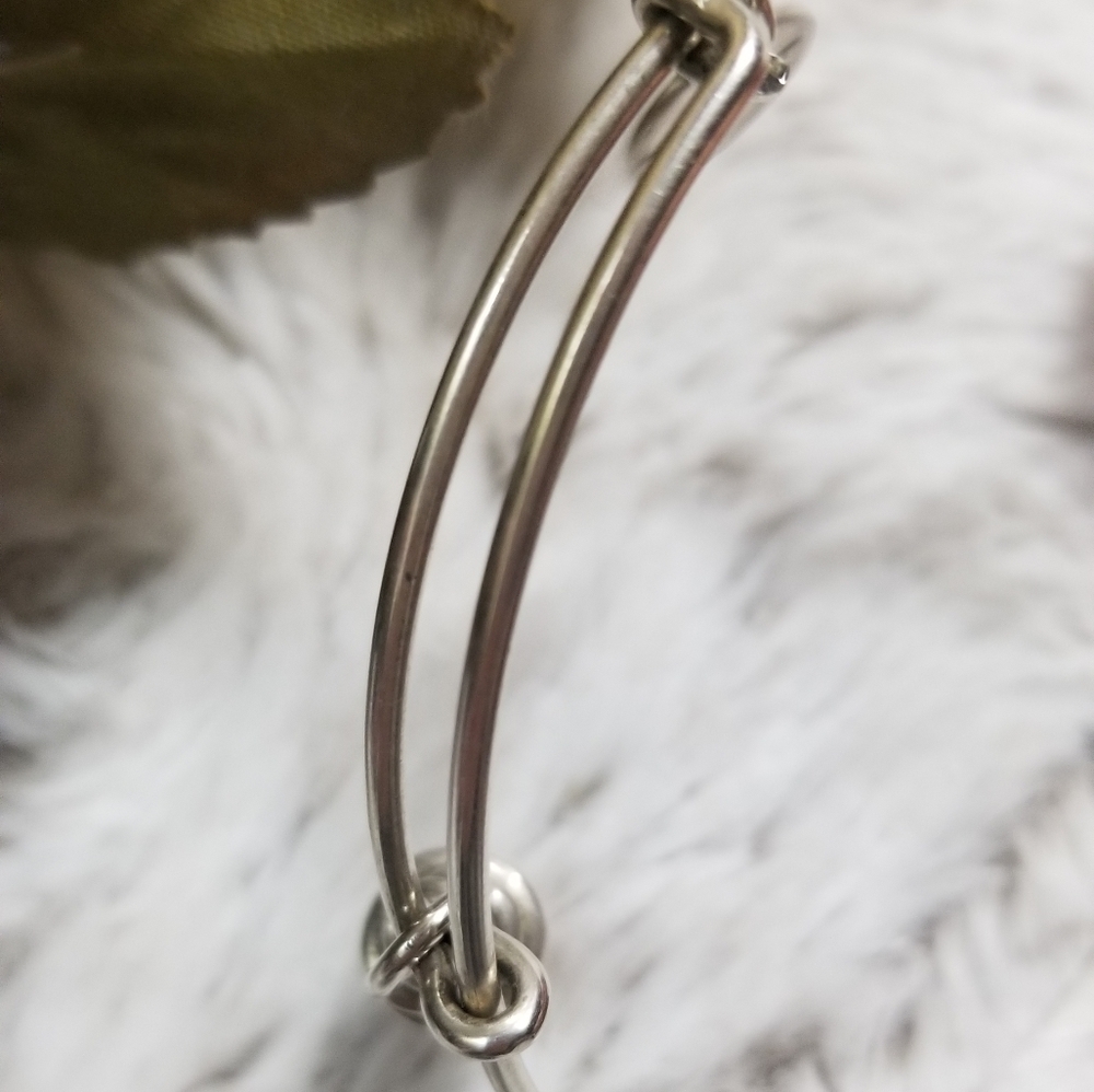 Alex And Ani Ice Crem Cone Silver Color Bangle Bracelet - Picture 5 of 7